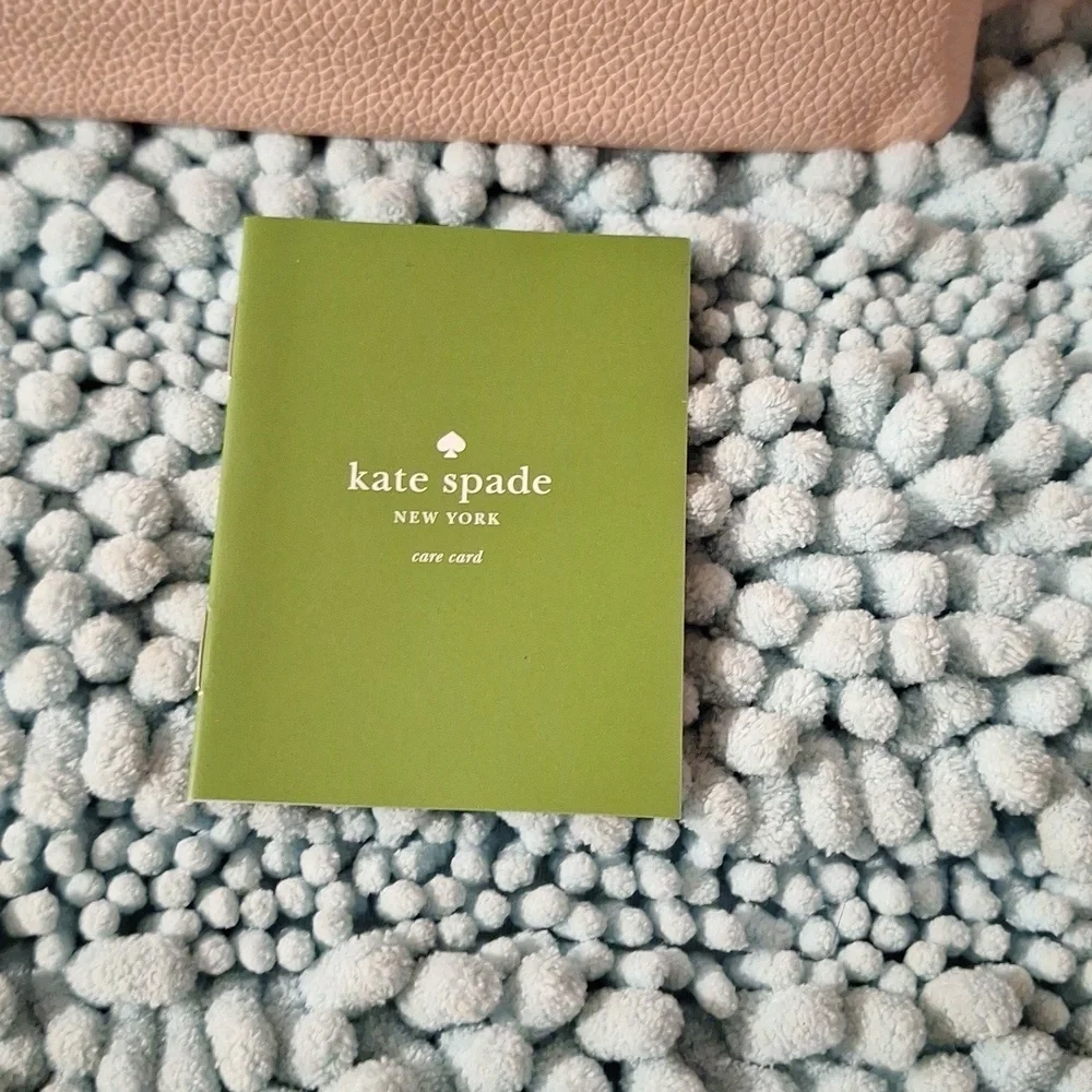 NWT Kate Spade Blush Rose Clutch Bag, WKRU5144 larchmont Avenue Logo